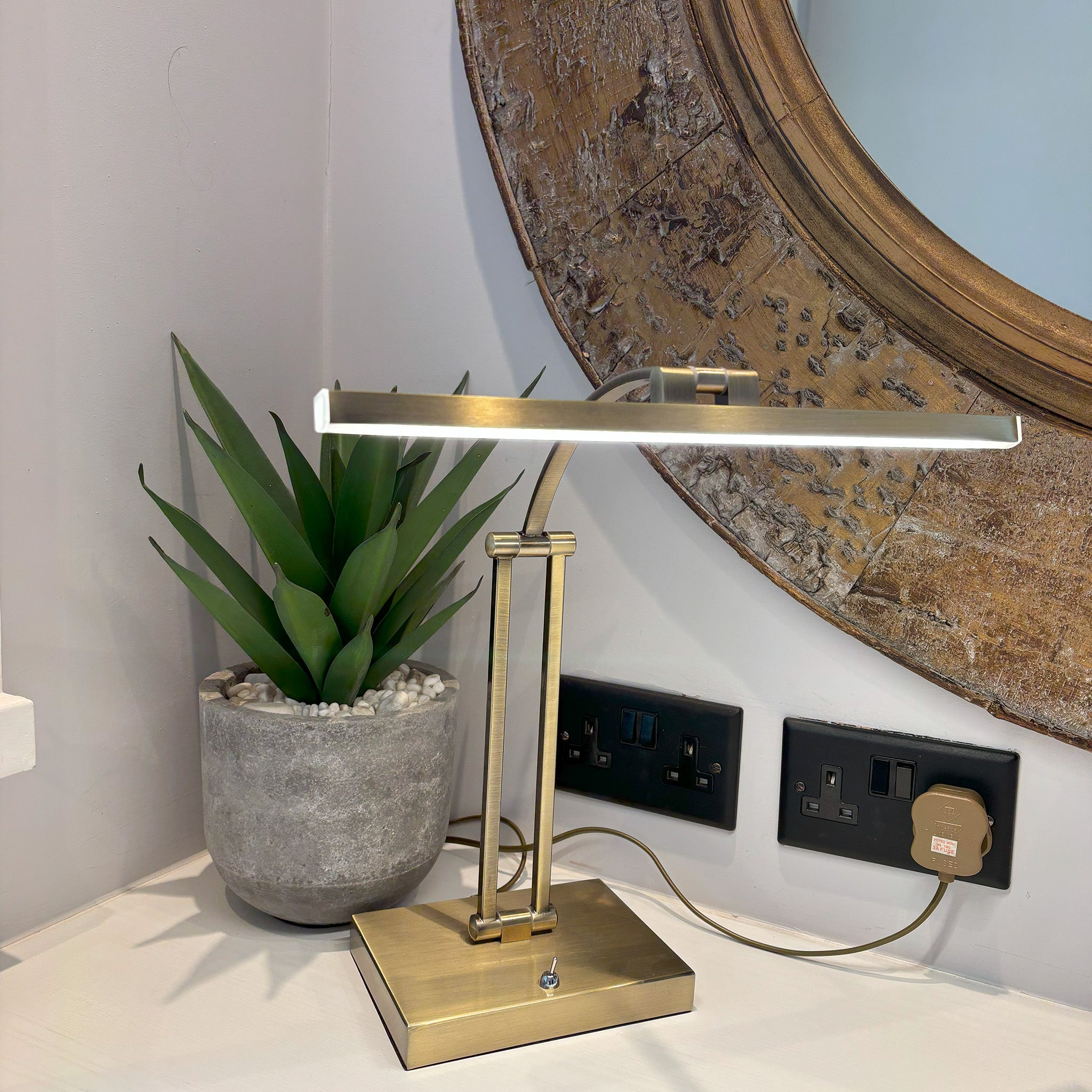 Slim Arm Adjustable Desk Lamp